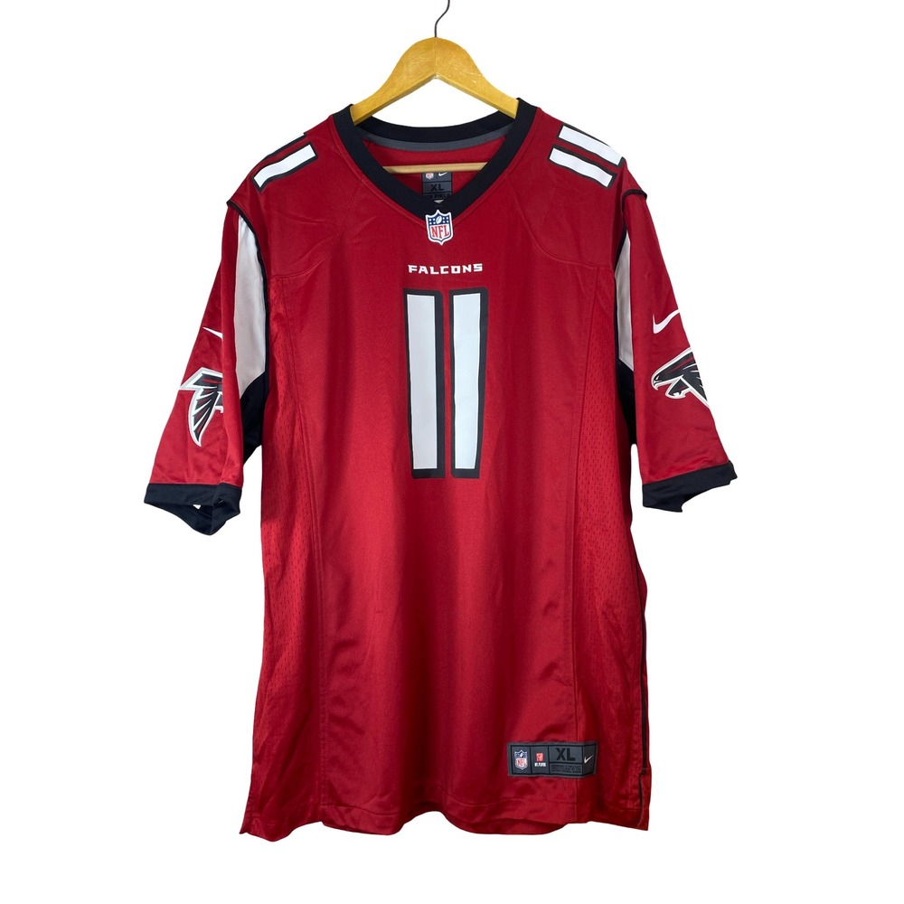 Nike Atlanta Falcons Julio Jones 11 NFL On Field Jersey Mens XL Red Short Sleeve